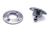 Loxx fastener lower part for fabric brass chrome plated