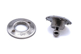 Loxx fastener lower part for fabric brass nickel plated