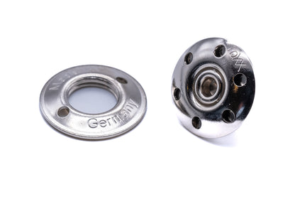Loxx fastener lower part for fabric brass nickel plated