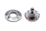 Loxx fastener lower part for fabric brass nickel plated