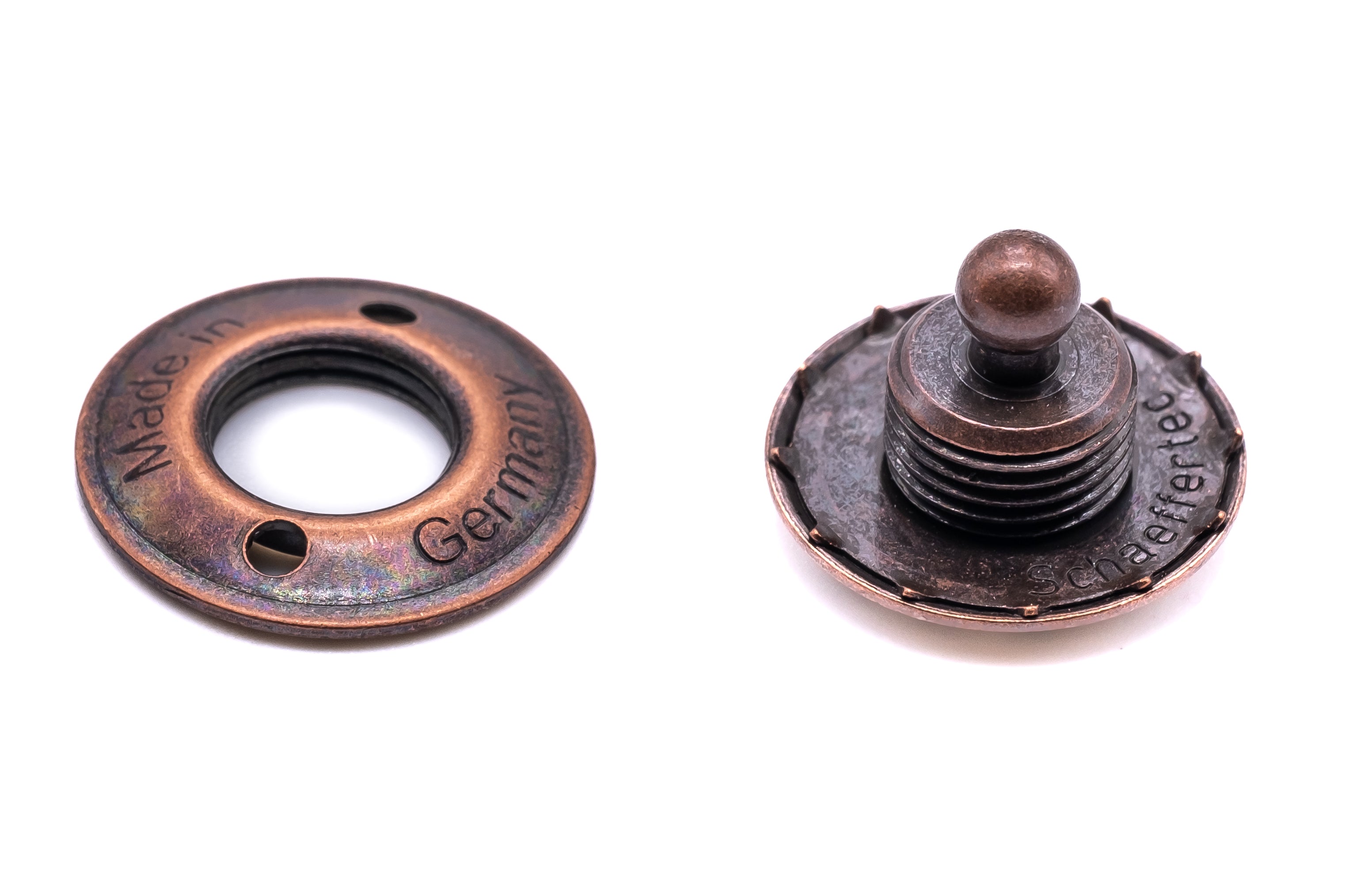 Loxx fastener lower part for fabric brass vintage copper – J Clarke Marine