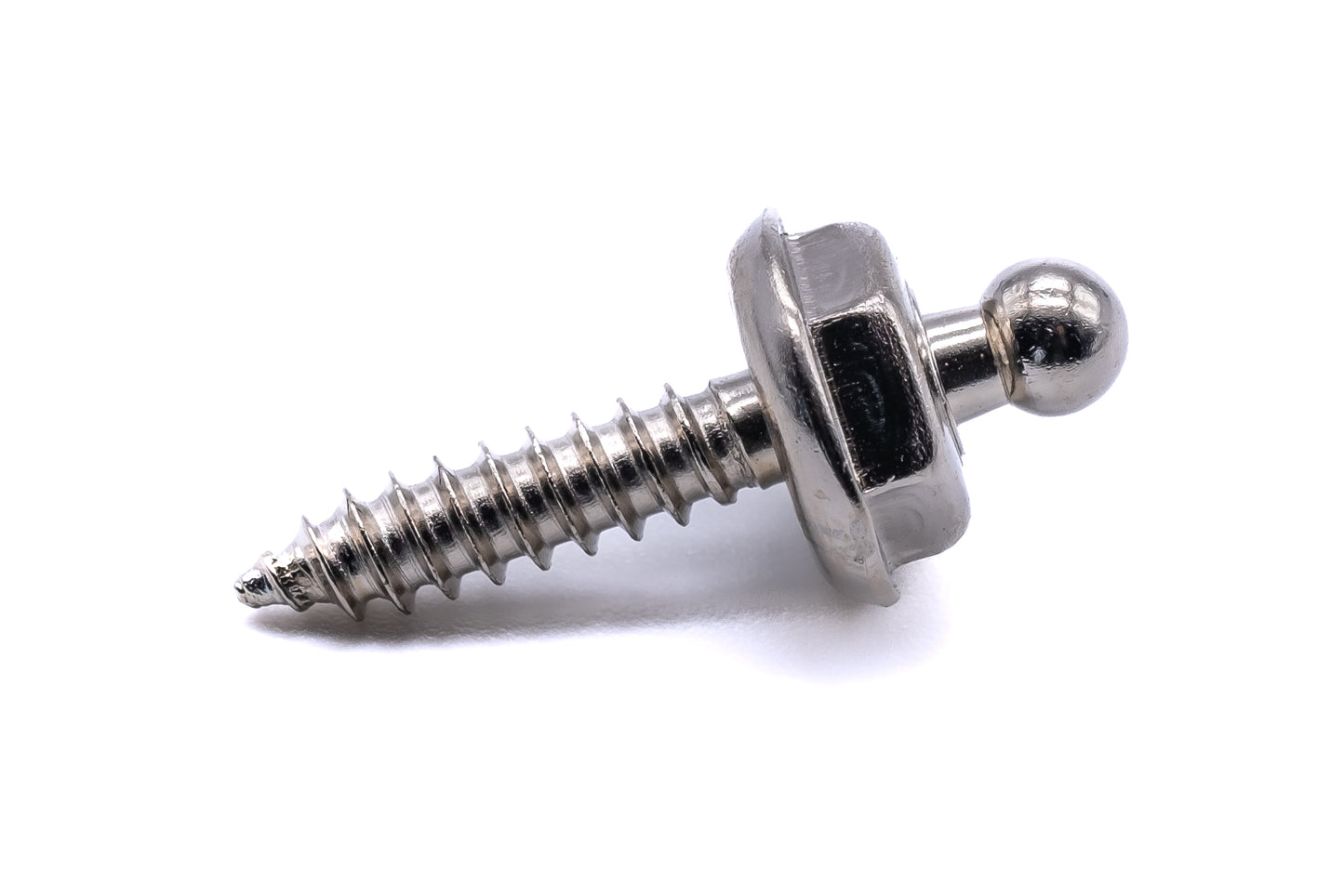 Loxx fastener screw stud 4.2mm x 16mm brass nickel plated