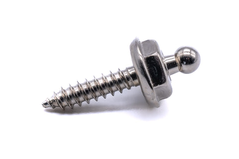 Loxx fastener screw stud 4.2mm x 16mm brass nickel plated