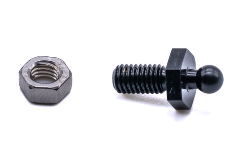 Loxx fastener threaded stud M5 x 10mm black chrome