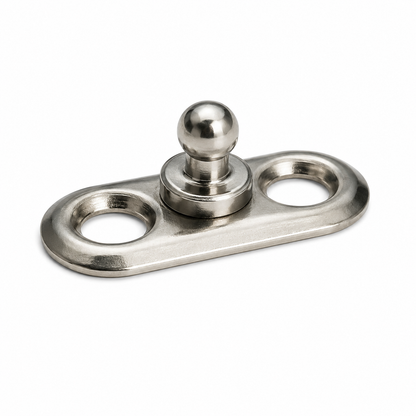 Loxx fastener oval plate 2 hole base stud