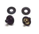 Military black Lift the dot rivot stud and plate (Cloth to cloth)