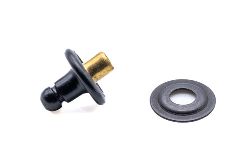 Military black Lift the dot fastener rivot stud and plate (Cloth to cloth)