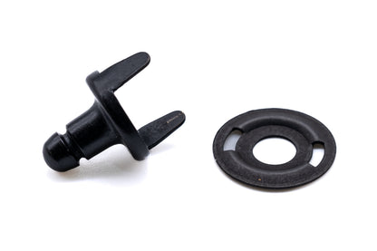 Military black Lift the dot clinch and plate fastener (Cloth to cloth)