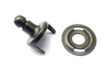 Military black Lift the dot clinch and plate fastener (Cloth to cloth)