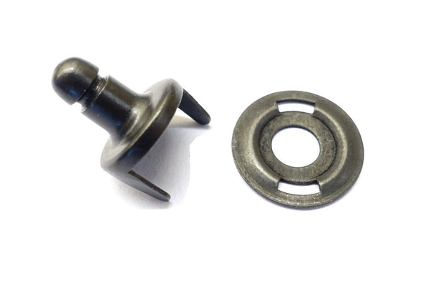 Military black Lift the dot clinch and plate fastener (Cloth to cloth)