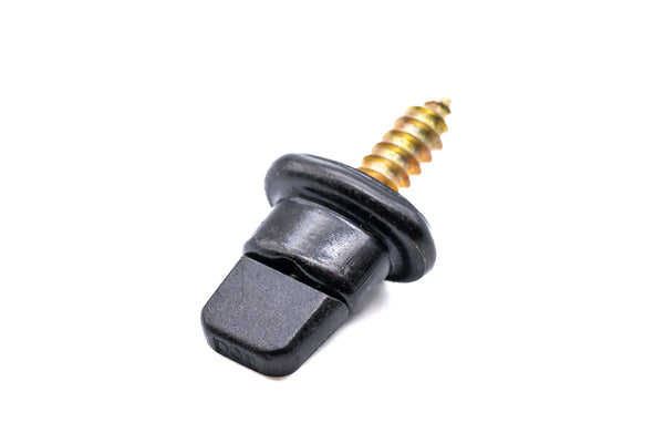Military black Turnbutton fastener screw in base with brass thread "turnbuckles"