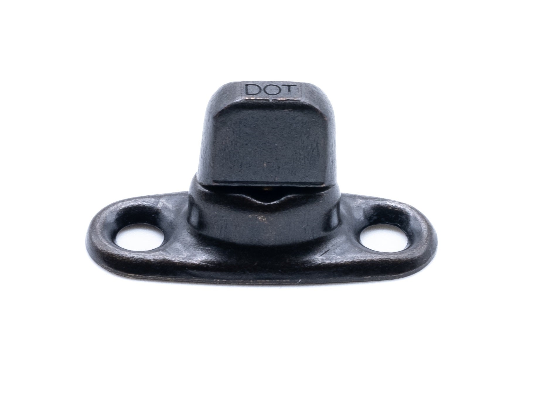 Military oxide black turnbutton fastener 6mm 2 hole base