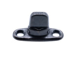 Military oxide black turnbutton fastener 6mm 2 hole base