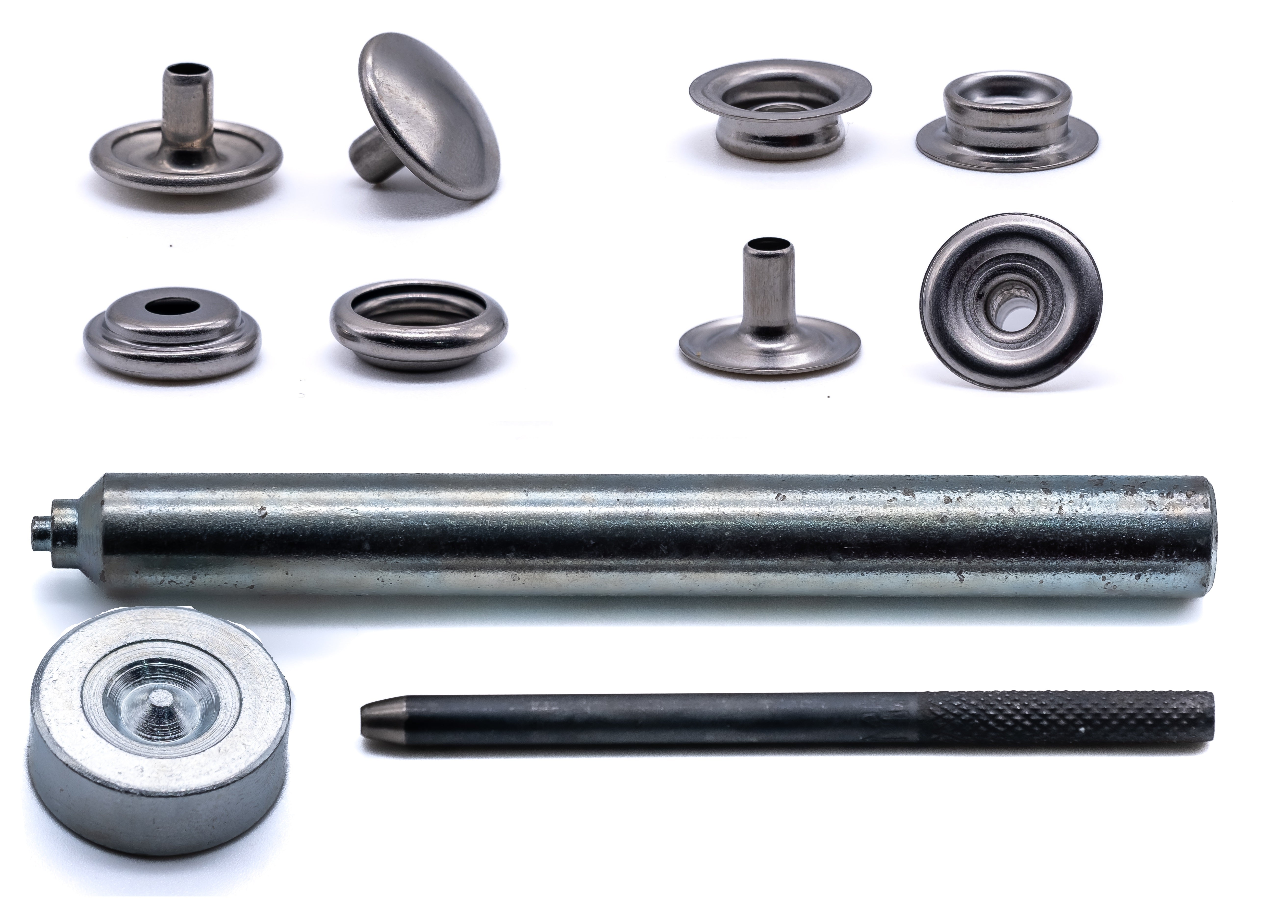 Canvas to canvas press snap fastener kit 316 A4 stainless steel marine ...