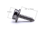 Press snap fastener SCREW STUD 5/8" long thread 304 Stainless steel