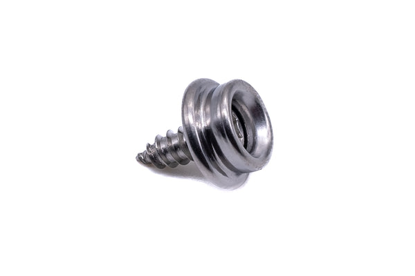 Durable DOT press snap fastener kit brass nickel plated canvas to deck 3/8" short screw with tools