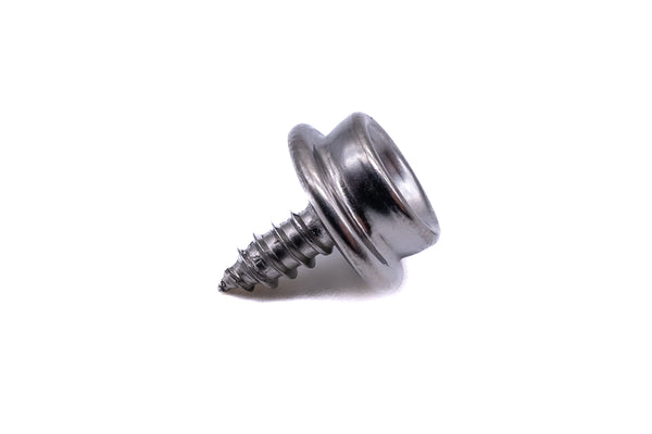 Durable DOT press snap fastener STUD 3/8" screw thread for boat canopy covers