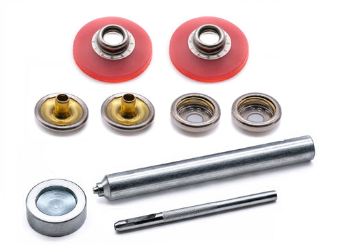 Snad YKK fastener self adhesive 25mm clear flexi stud kit