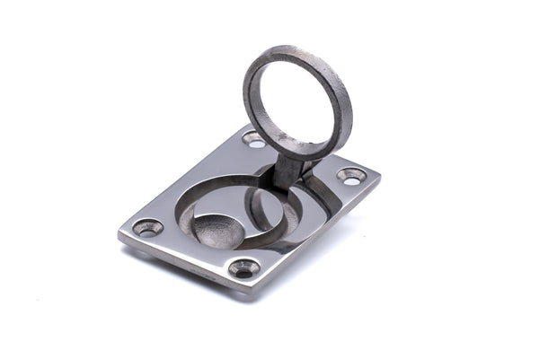 Flush lift ring marine grade stainless steel 316 A4 (O shape lever)