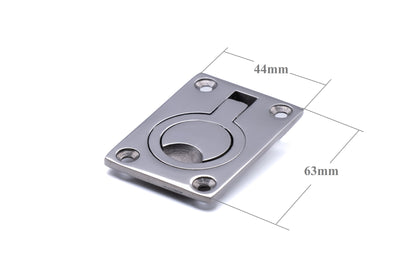 Flush lift ring marine grade stainless steel 316 A4 (O shape lever)