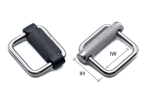Sliding bar buckle for webbing straps A4 316 stainless steel 25mm