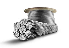 Stainless Steel wire rope cable 7x7 316 A4 marine grade