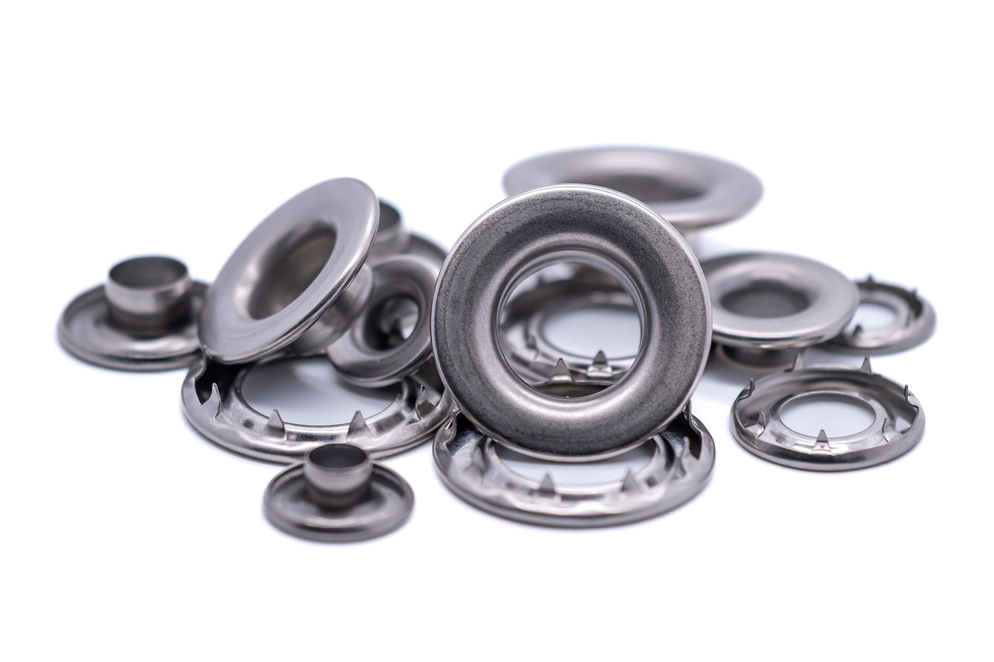Grommets eyelets marine grade stainless steel rolled rim heavy duty 7mm - 16mm