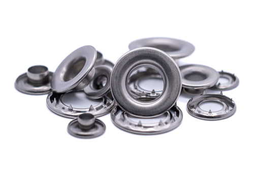 Grommets eyelets marine grade stainless steel rolled rim heavy duty 7mm - 16mm