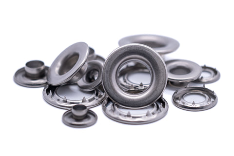 Grommets eyelets marine grade stainless steel rolled rim heavy duty 7mm - 16mm