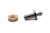 Tenax fastener button and short 2BA threaded stud set