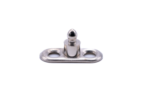 Tenax fastener two hole base stud shouldered Made in England