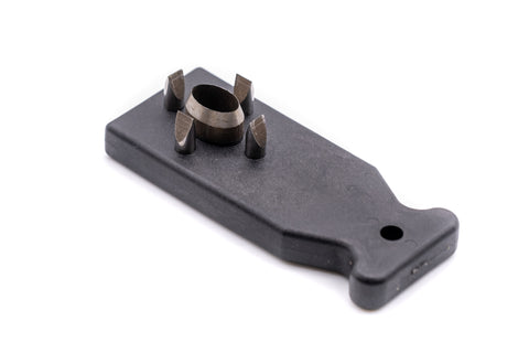 Turnbutton hole punch cutter tool (J Clarke Marine design)