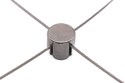 Stainless steel wire rope cross clamps / grips 316 A4 marine grade