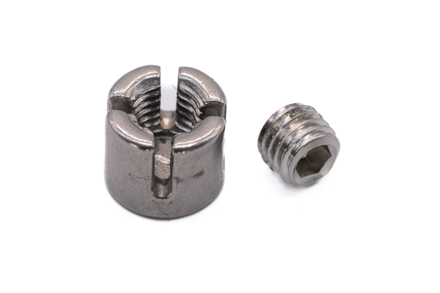 Stainless steel wire rope cross clamps / grips 316 A4 marine grade