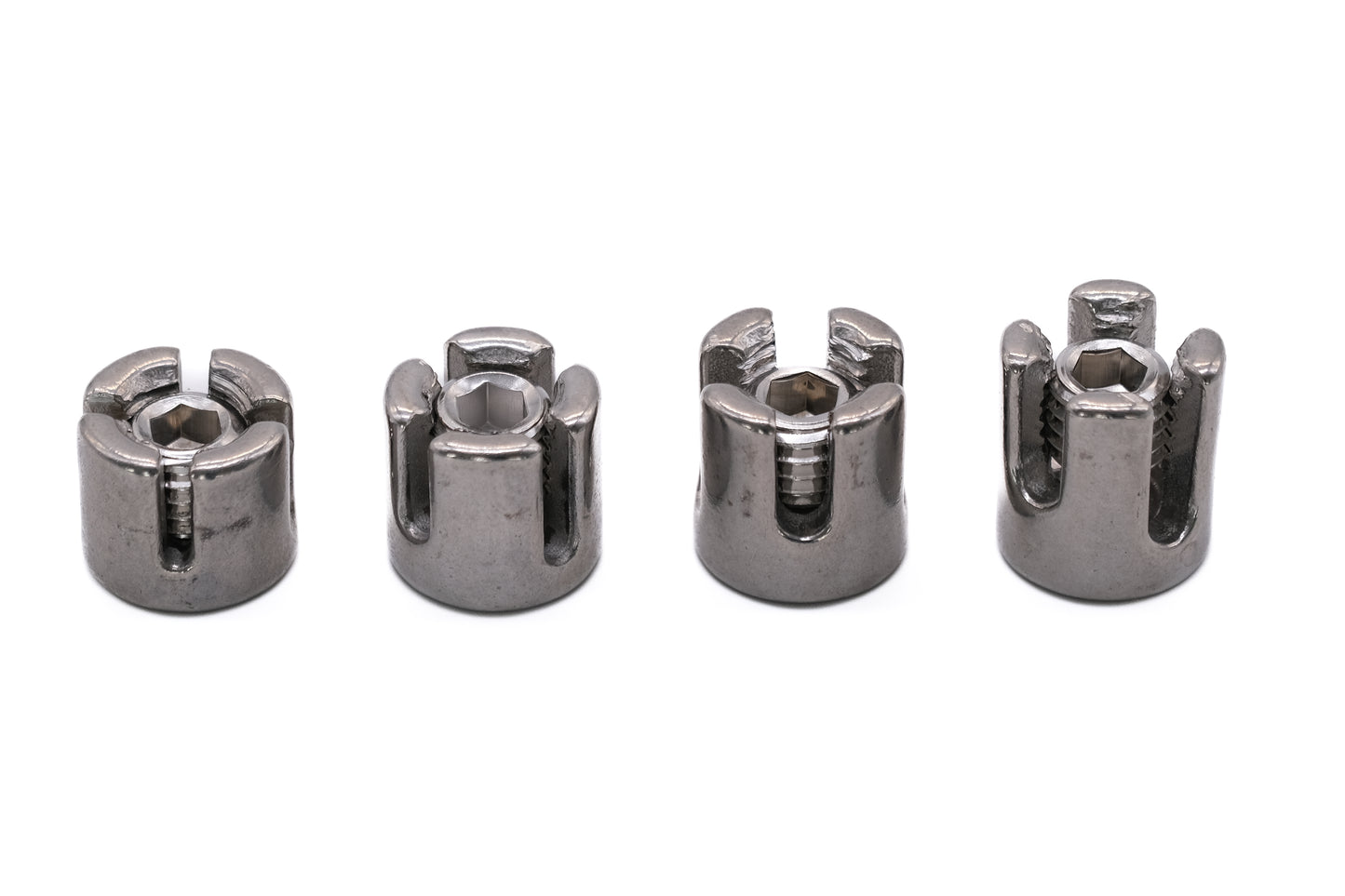 Stainless steel wire rope cross clamps / grips 316 A4 marine grade