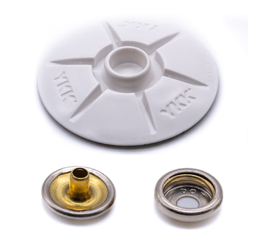 A Refill Snad YKK fastener self adhesive 40mm white domed stud