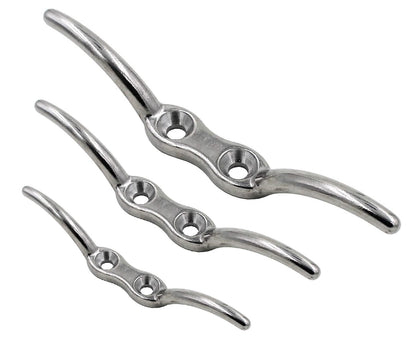 Flag halyard rope cleat marine grade stainless steel A4 316