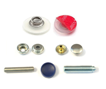 YKK snad fastener 25mm clear flexi stud kit