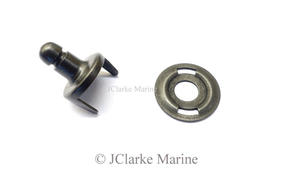 Military black oxide lift the dot fastener cloth to cloth stud