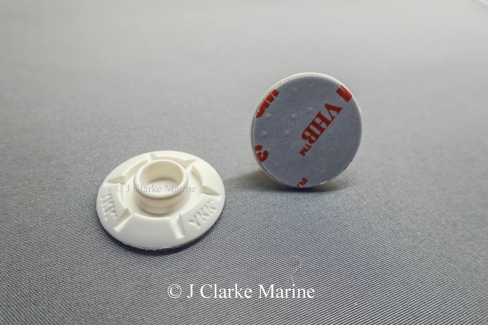 YKK Snad fastener 25mm white domed stud