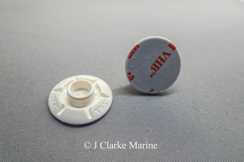 YKK Snad fastener 25mm white domed stud