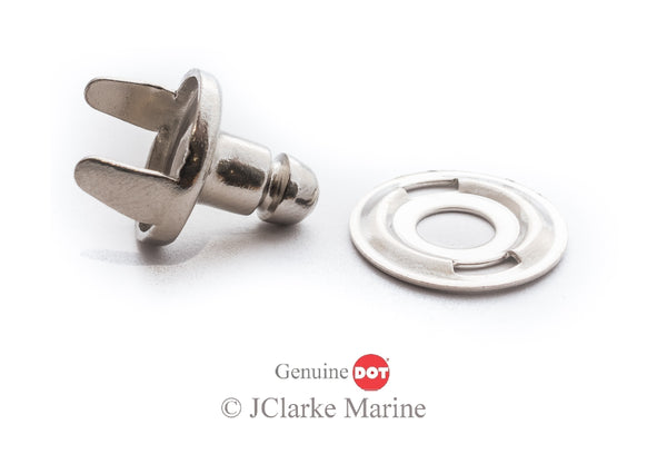 Lift the dot fastener clinch and plate (Cloth to cloth)