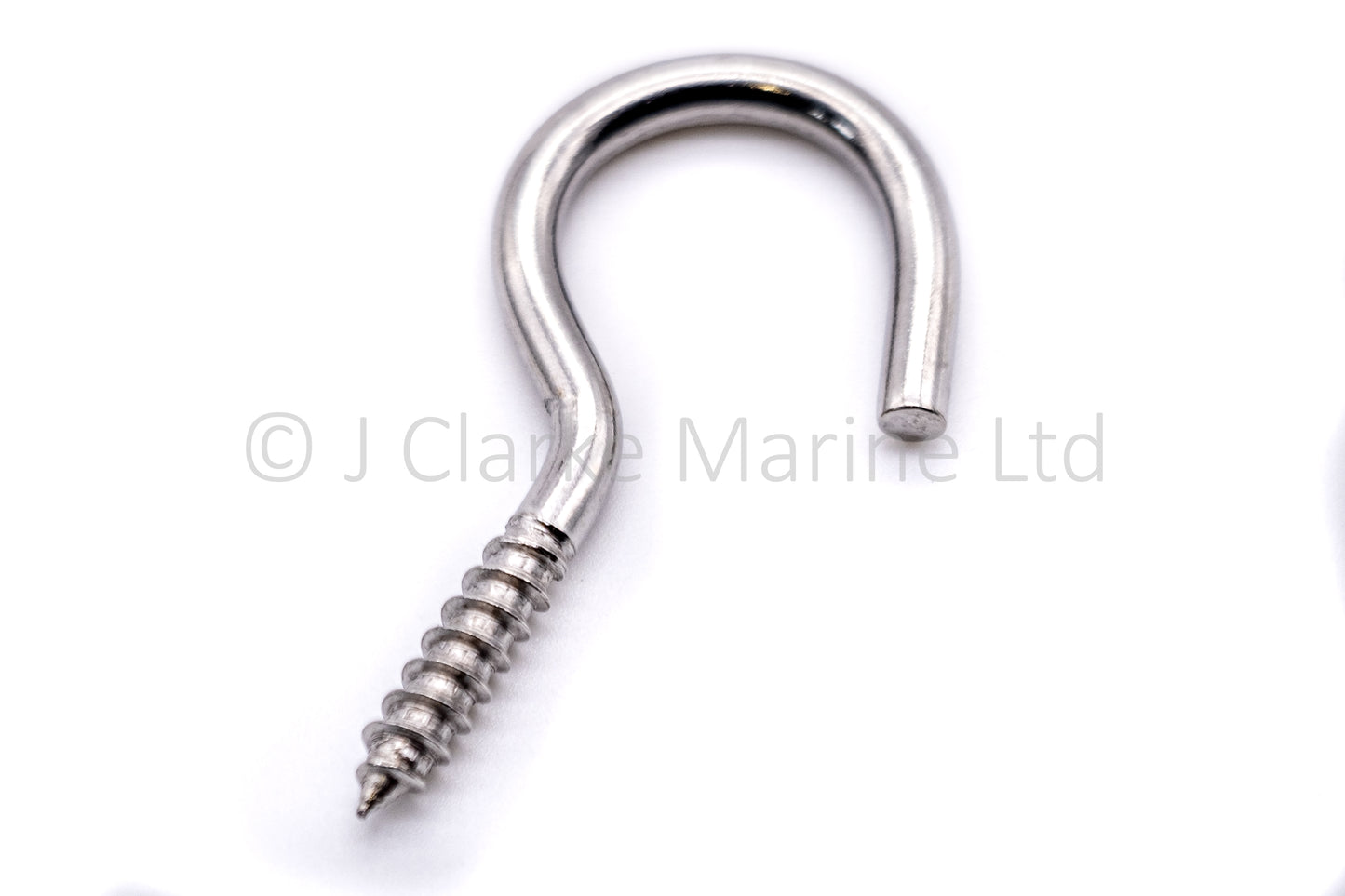 Woodscrew cup hook - Marine grade stainless steel 316 A4