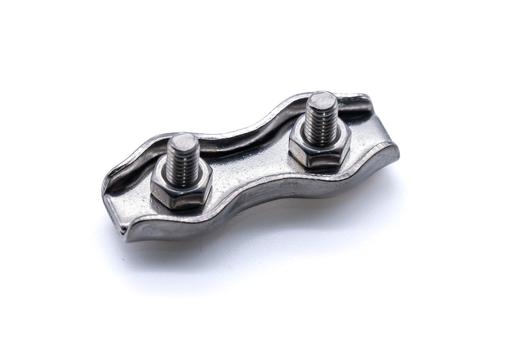 Galvanized Duplex Wire Rope Clamps (U-Bolts) – Steel, Assorted Sizes 2mm To 8mm – UK Made