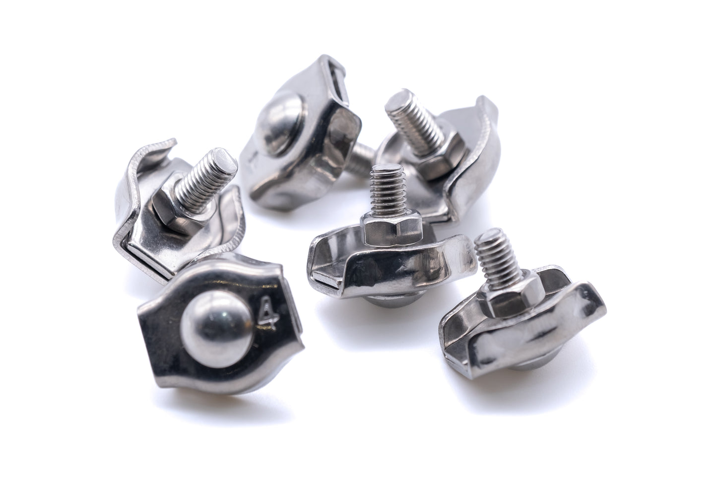 stainless steel wire rope simplex clamp grip 316 a4 marine grade