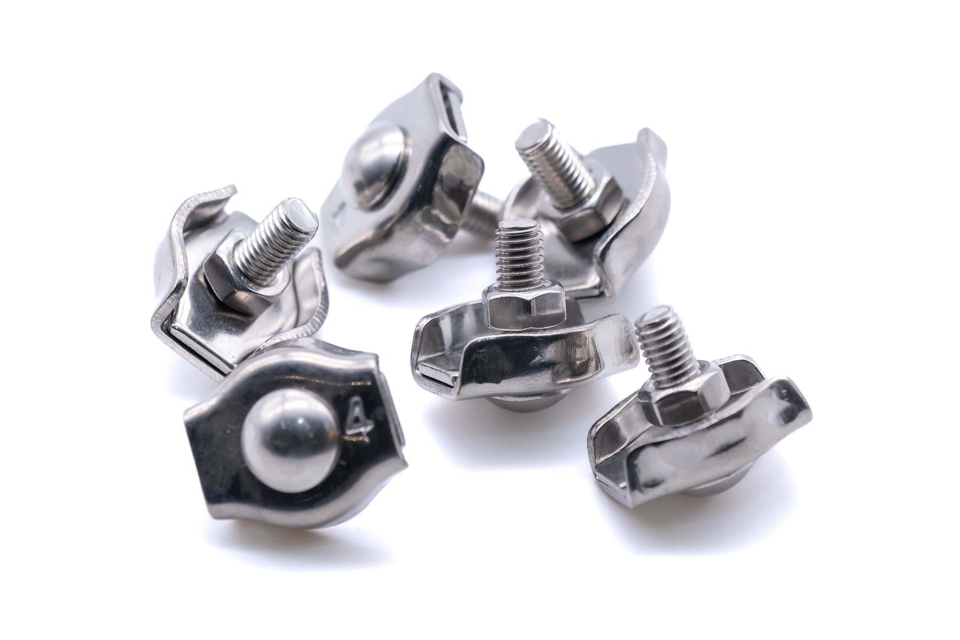 stainless steel wire rope simplex clamp grip 316 a4 marine grade