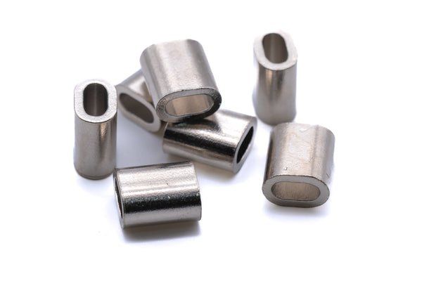 copper ferrules crimps for stainless steel wire rope marine grade nickel plated