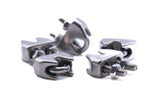 Stainless steel wire rope U bolt clamps / grips 316 A4 marine grade