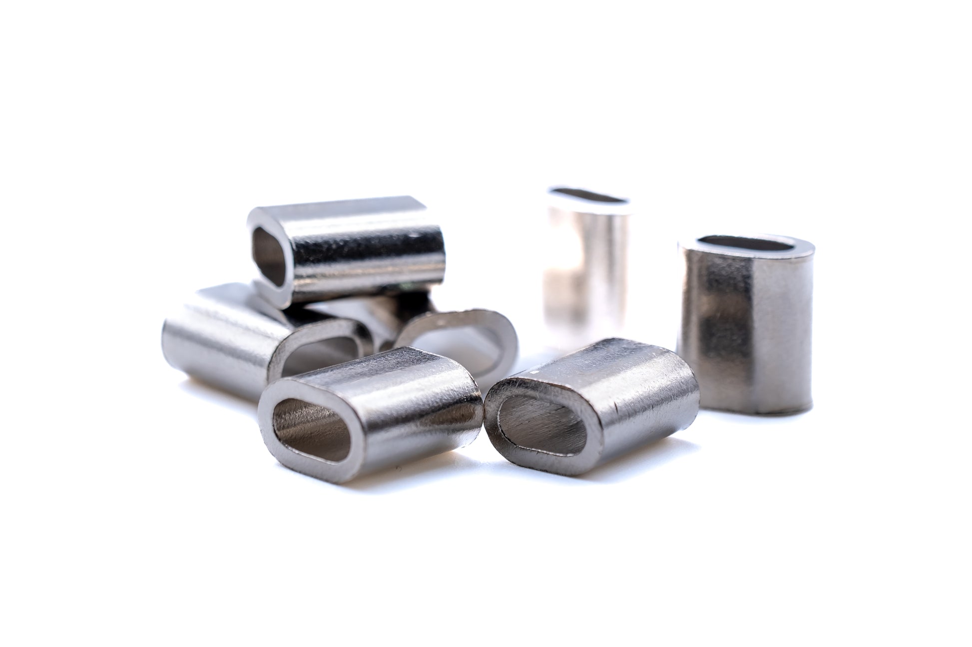 copper ferrules crimps for stainless steel wire rope marine grade nickel plated