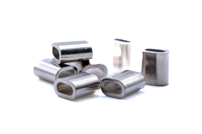 copper ferrules crimps for stainless steel wire rope marine grade nickel plated